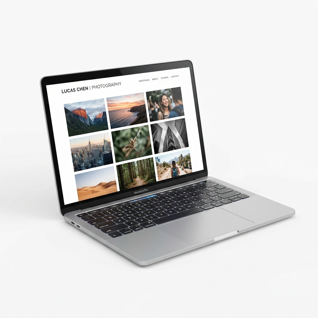 A photography portfolio built with NexDrives